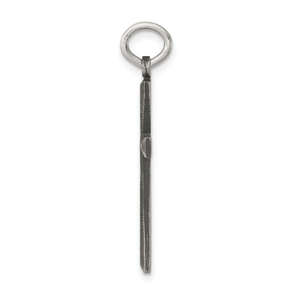 Sterling Silver Antiqued Cross Charm