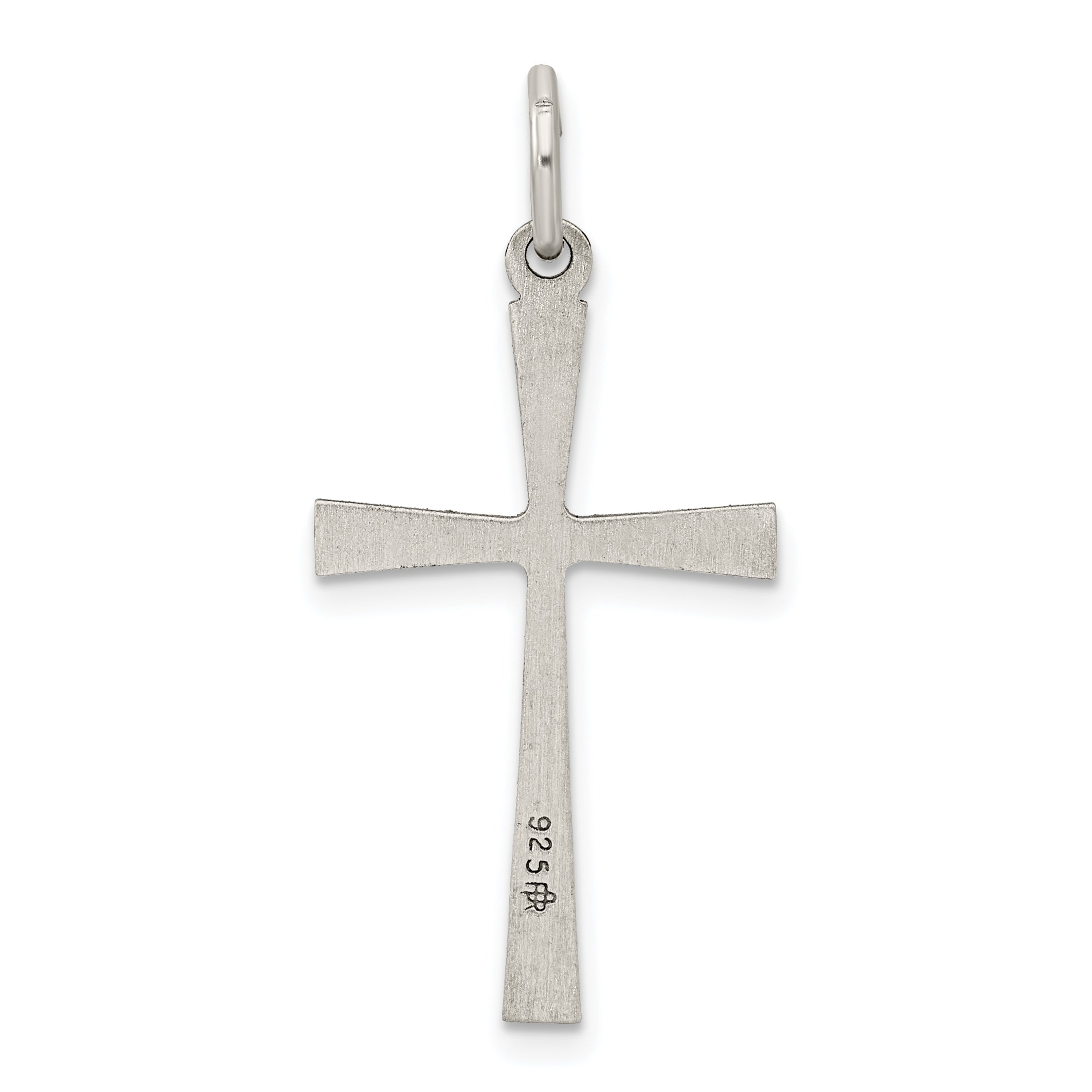 Sterling Silver Antiqued Cross Charm
