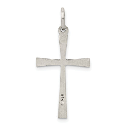 Sterling Silver Antiqued Cross Charm