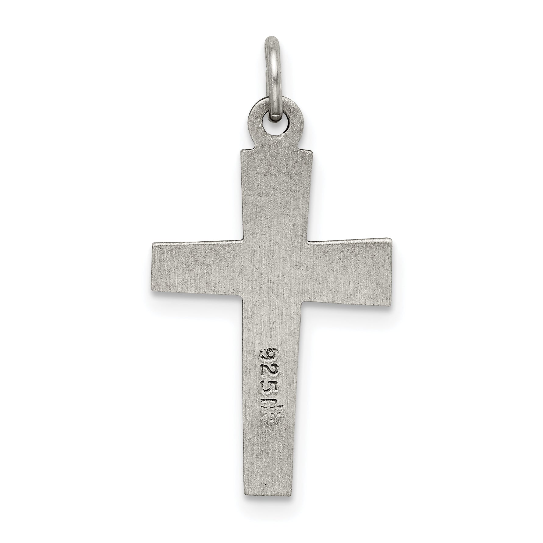 Sterling Silver Antiqued Cross Charm