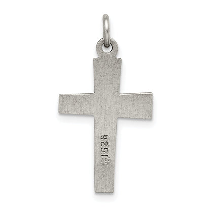 Sterling Silver Antiqued Cross Charm