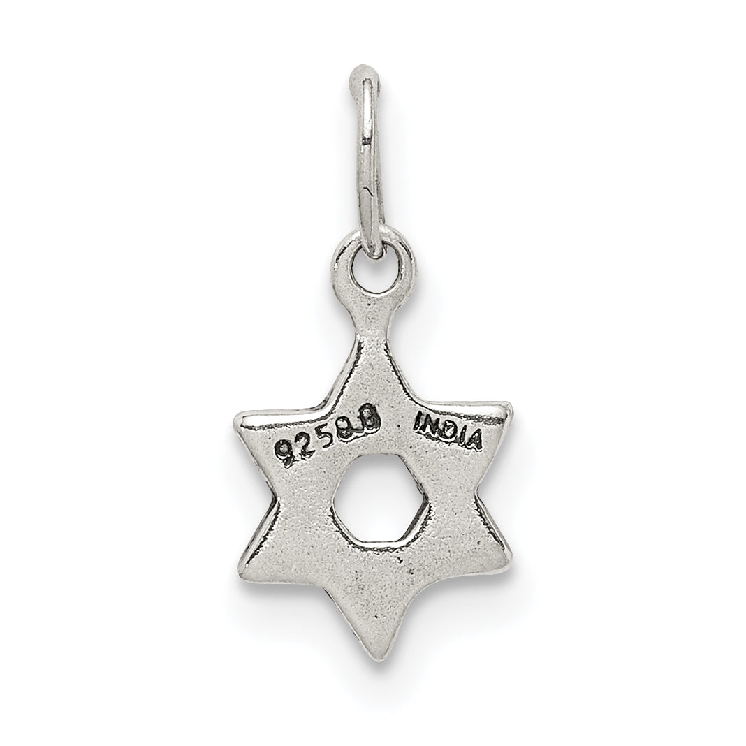 Sterling Silver Small Star Of David Charm