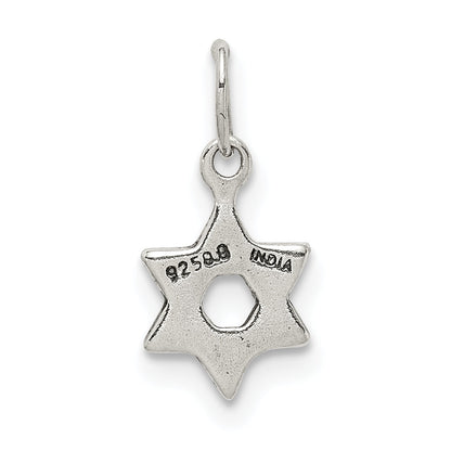 Sterling Silver Small Star Of David Charm