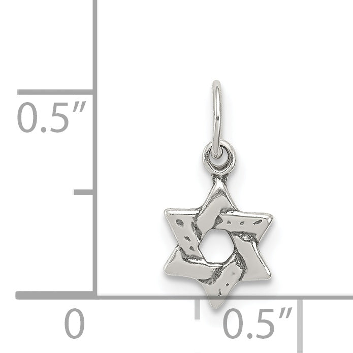 Sterling Silver Small Star Of David Charm