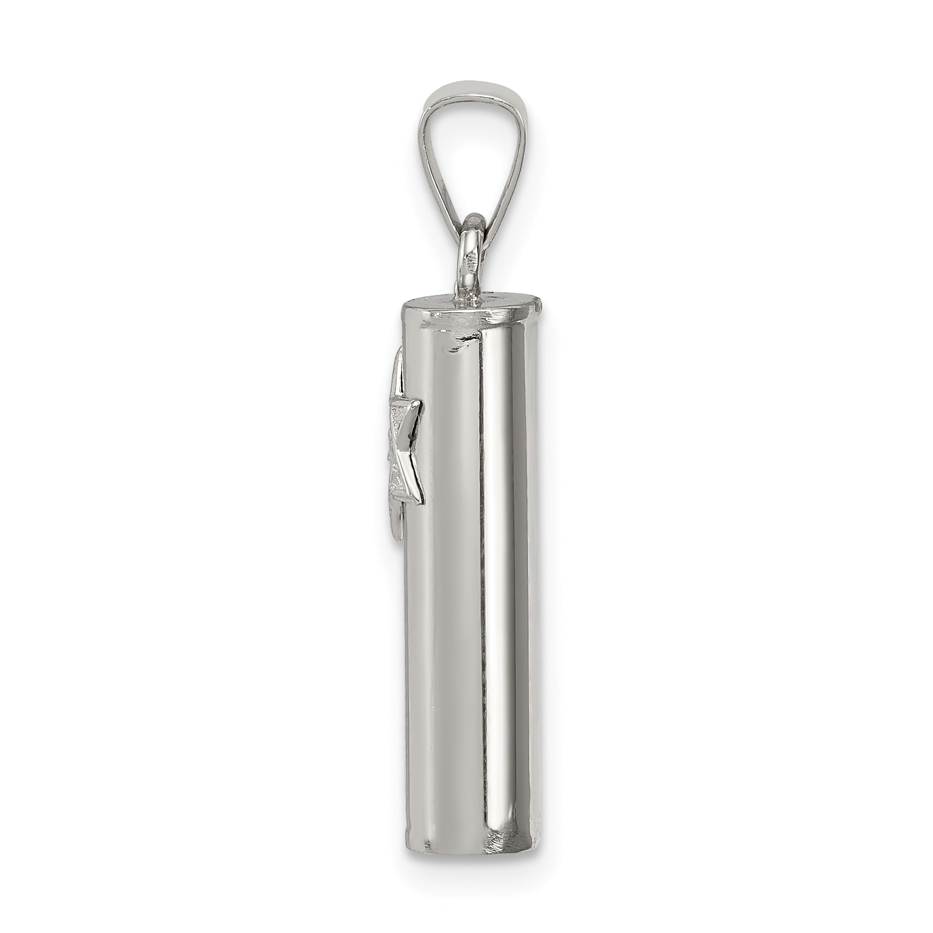Sterling Silver Mezuzah Pendant