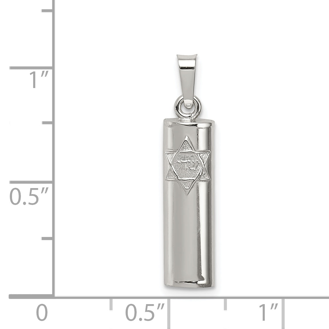 Sterling Silver Mezuzah Pendant