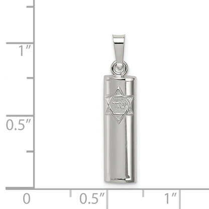 Sterling Silver Mezuzah Pendant