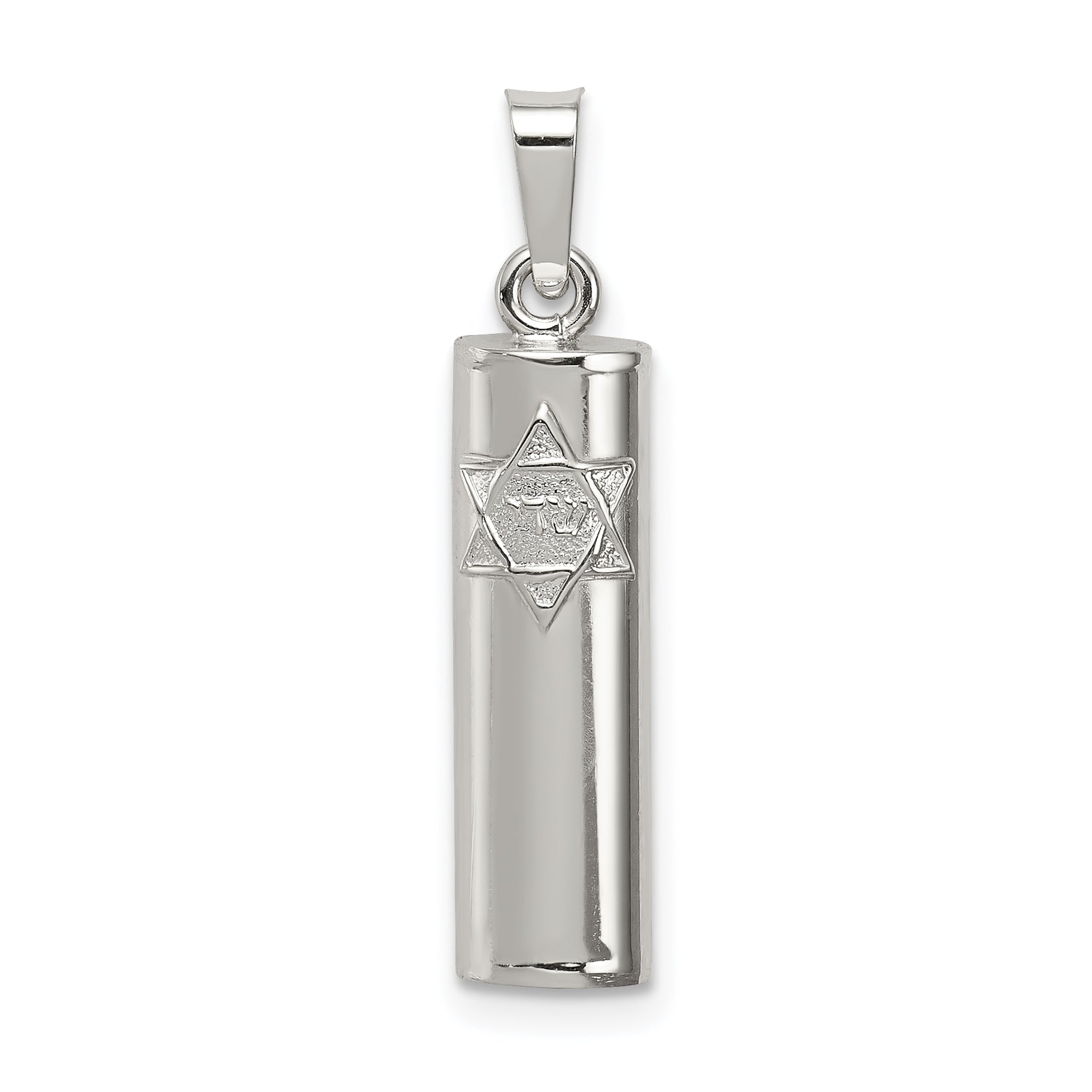 Sterling Silver Mezuzah Pendant