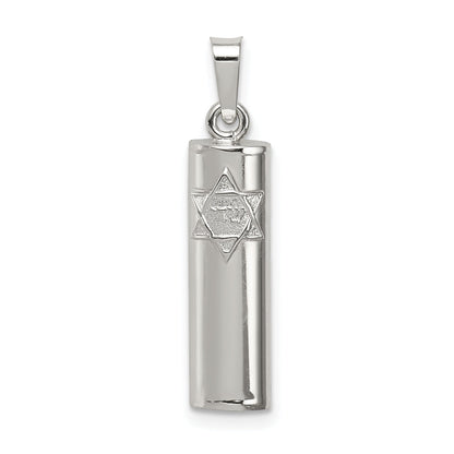 Sterling Silver Mezuzah Pendant