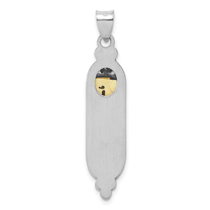 Sterling Silver Fancy Mezuzah Pendant