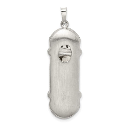 Sterling Silver Fancy Mezuzah Pendant
