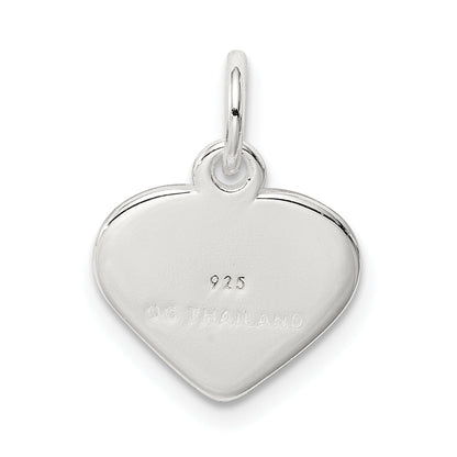 Sterling Silver Love Heart Charm