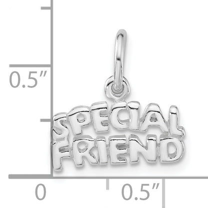 Sterling Silver Polished Special Friend Charm