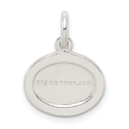 Sterling Silver W/ Stellux Crystal Angel Pendant