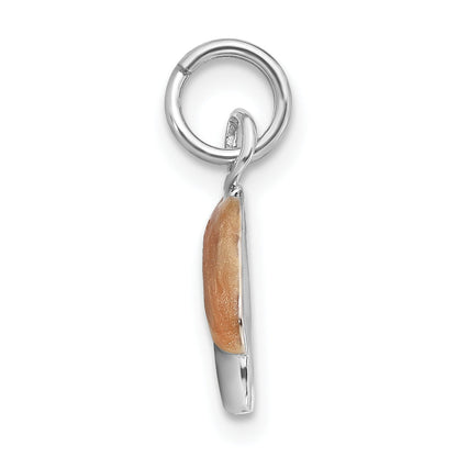 Sterling Silver Enameled House Charm