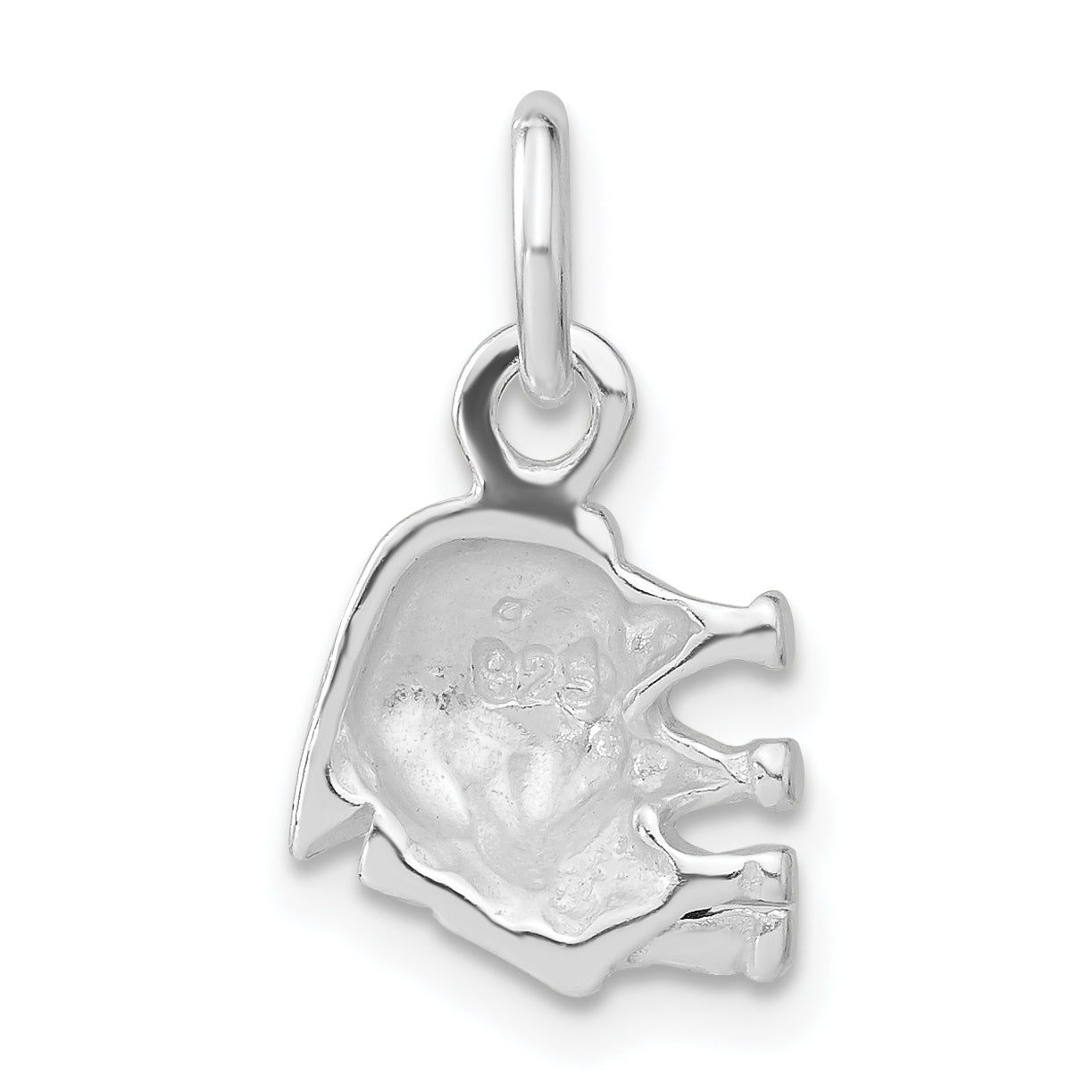 Sterling Silver Polished Piano Charm