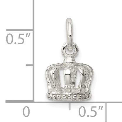 Sterling Silver Crown Charm