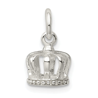 Sterling Silver Crown Charm