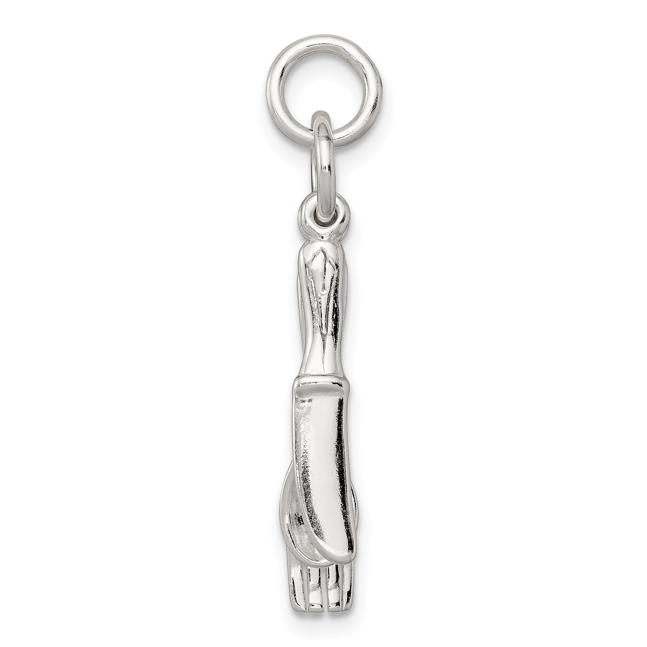 Sterling Silver Fork, Knife, And Spoon Charm