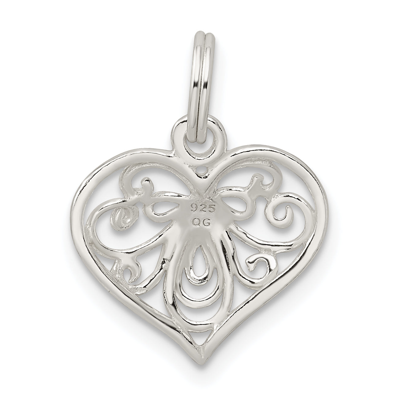 Sterling Silver Heart Charm