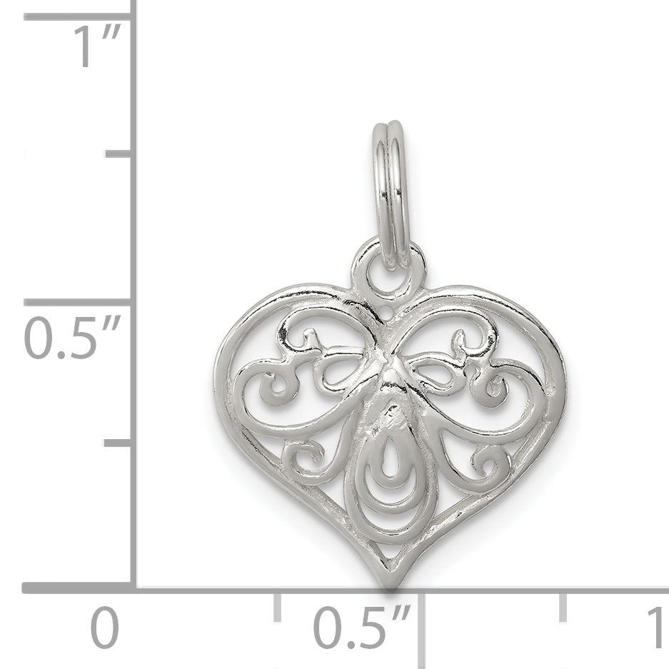 Sterling Silver Heart Charm