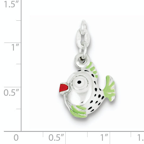 Sterling Silver Enameled Charm
