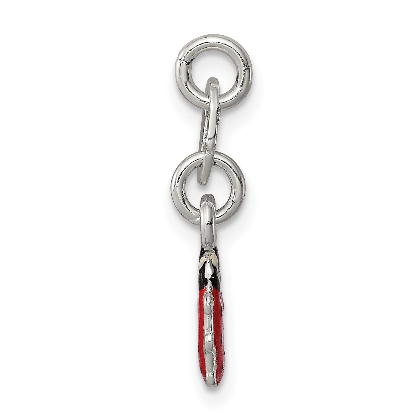 Sterling Silver Enameled Ladybug Charm