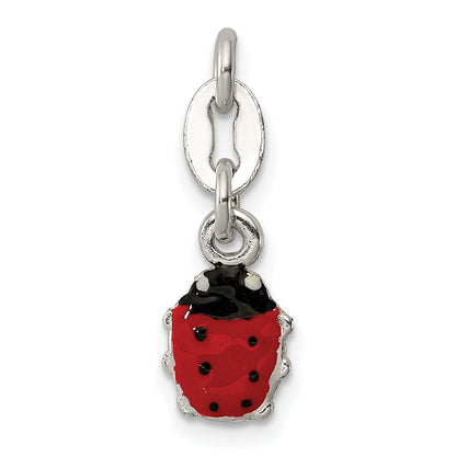 Sterling Silver Enameled Ladybug Charm