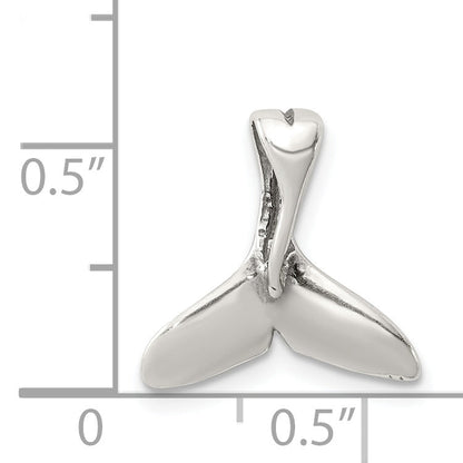 Sterling Silver Small Whale Tail Pendant