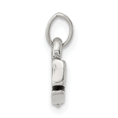 Sterling Silver Antiqued Whale Charm