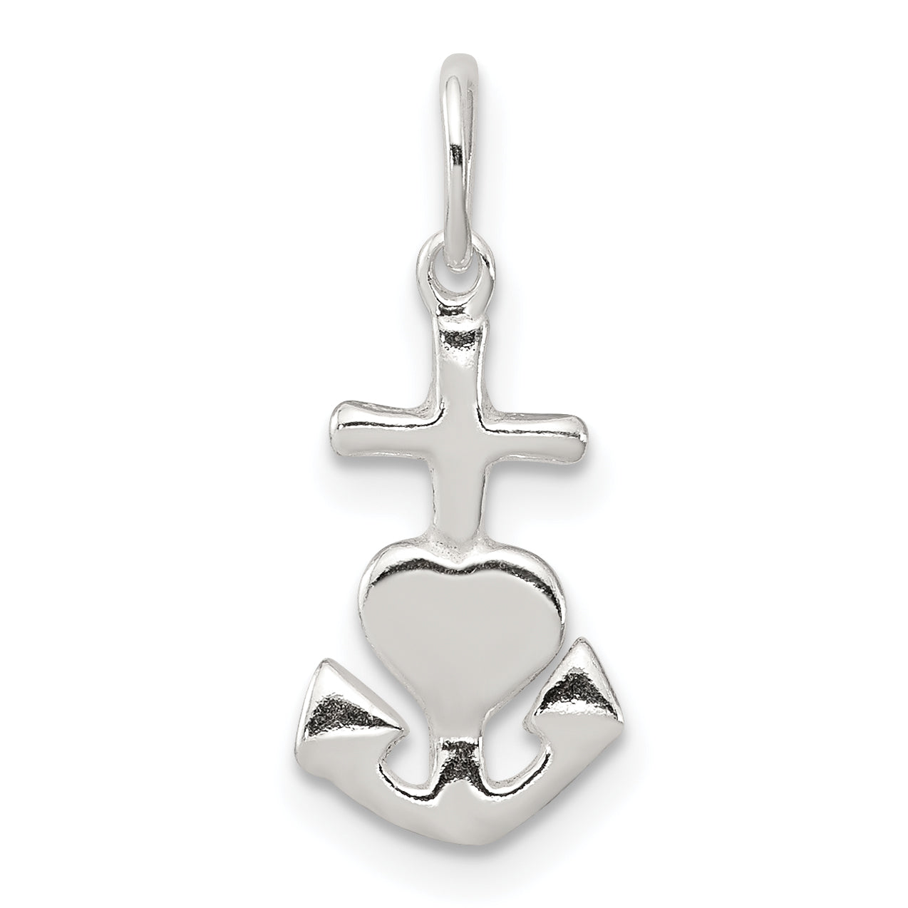 Sterling Silver Hope, Faith, And Charity Charm
