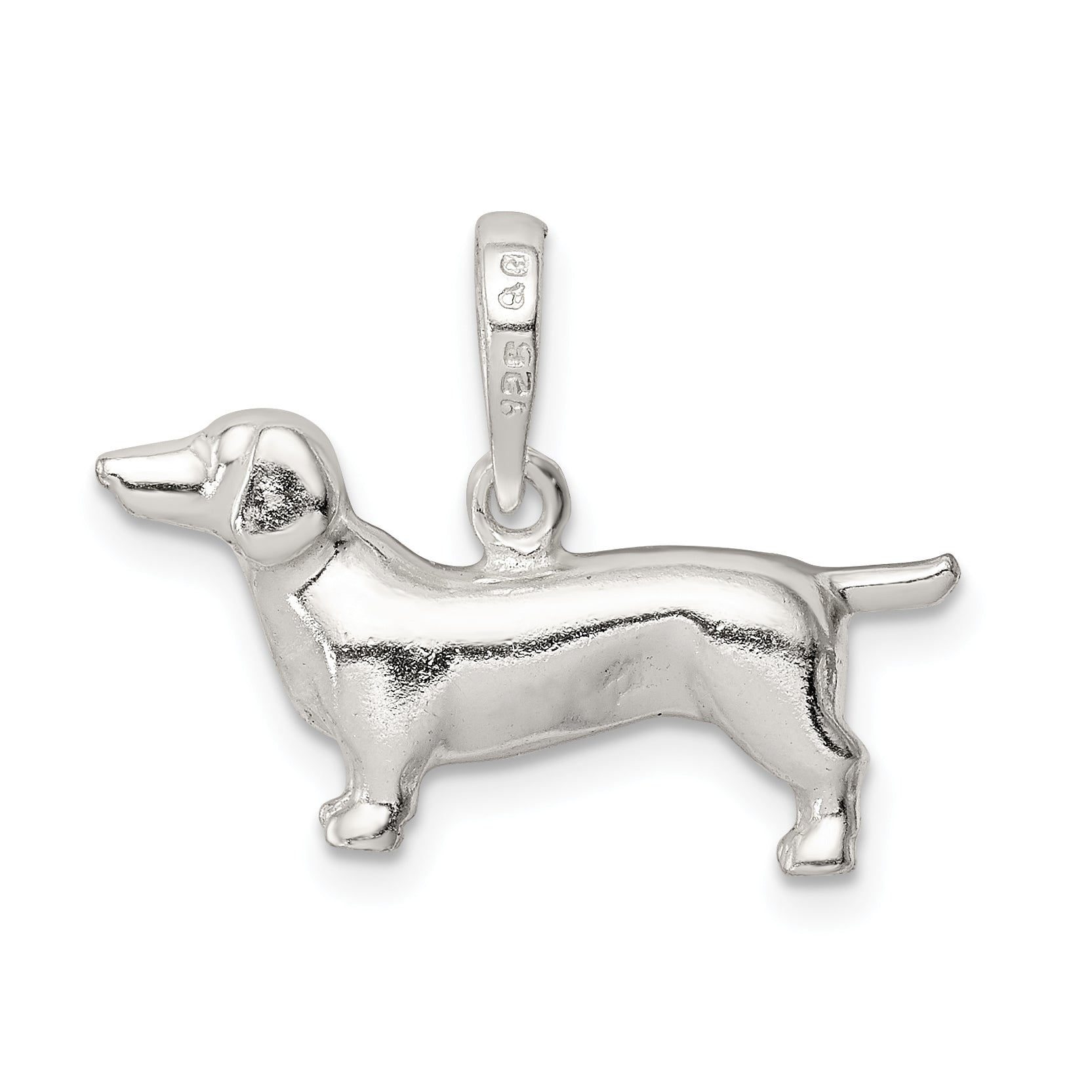 Sterling Silver Dachshund Pendant