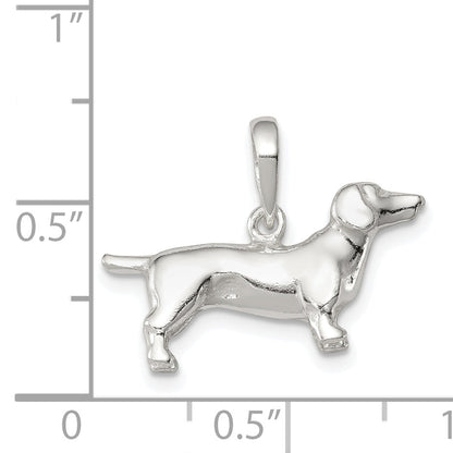 Sterling Silver Dachshund Pendant