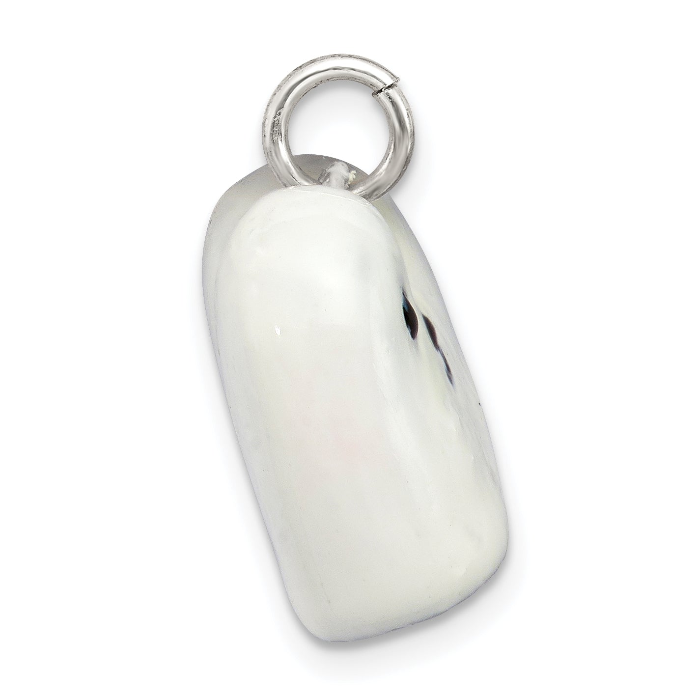 Sterling Silver Enameled Maltese Charm