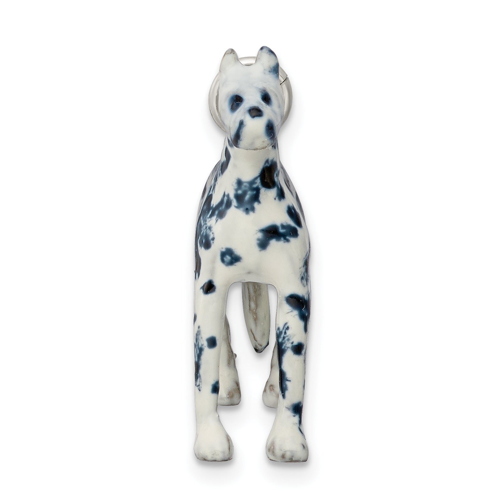 Sterling Silver Enameled Great Dane Charm