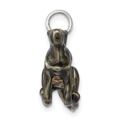 Sterling Silver Enamel Medium Greyhound Charm