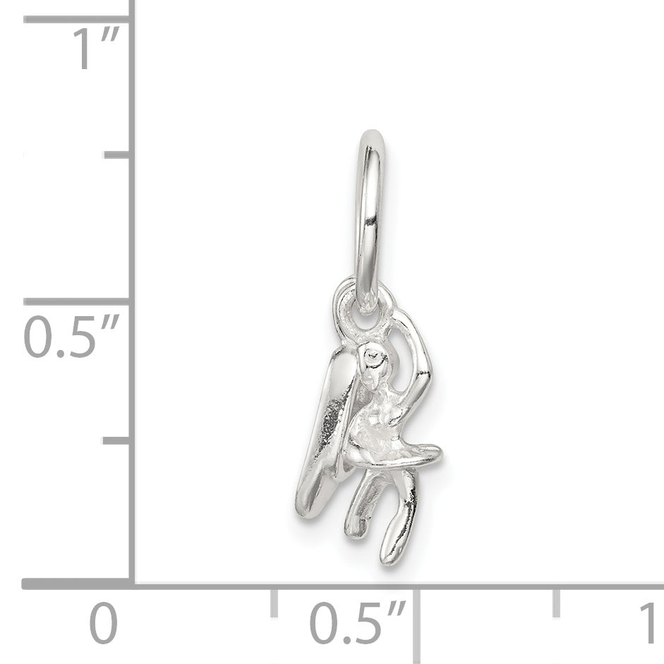Sterling Silver Ballerina & Shoe Charm