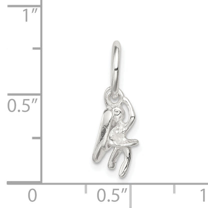 Sterling Silver Ballerina & Shoe Charm