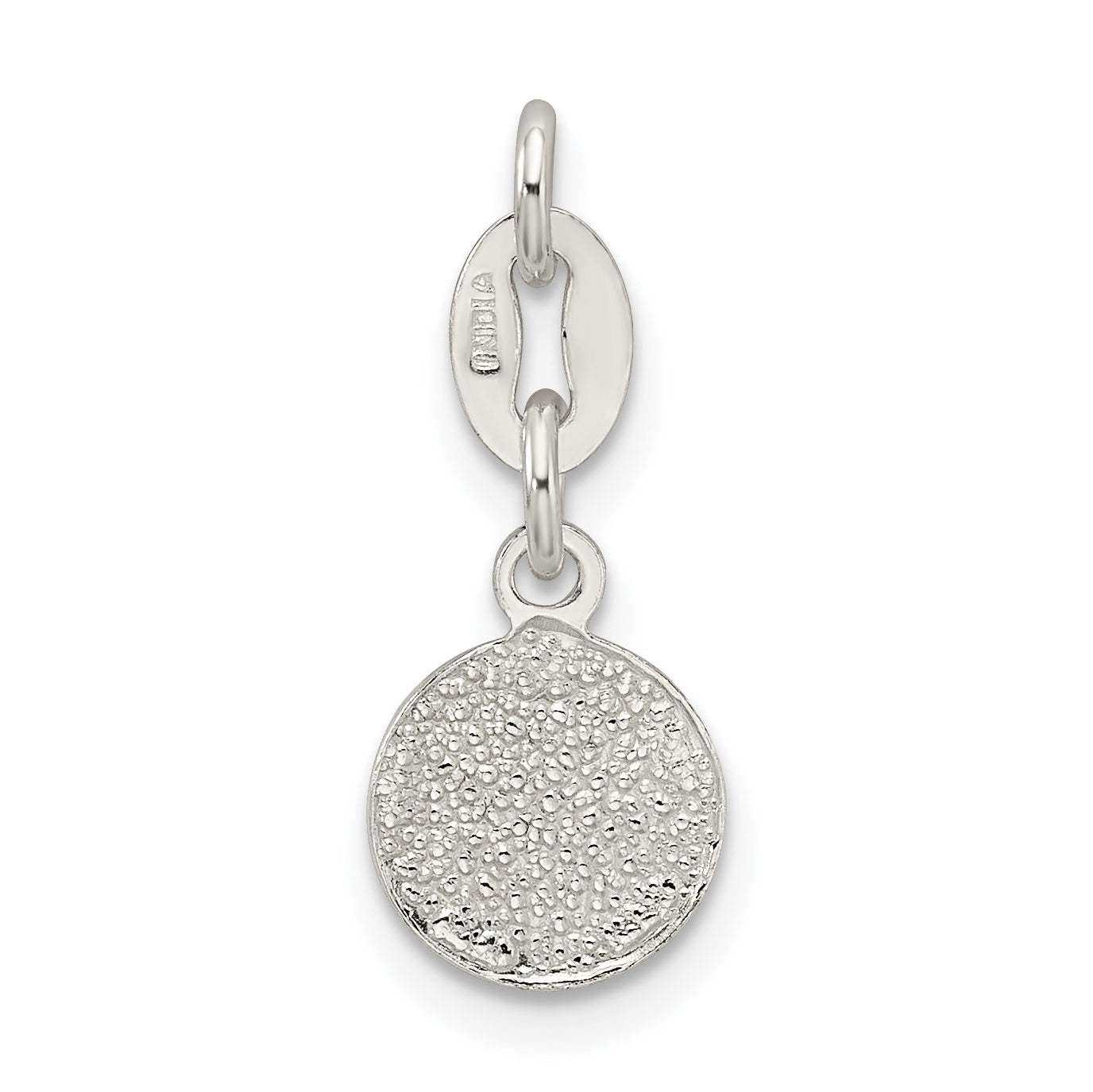 Sterling Silver Enameled Soccer Ball Charm