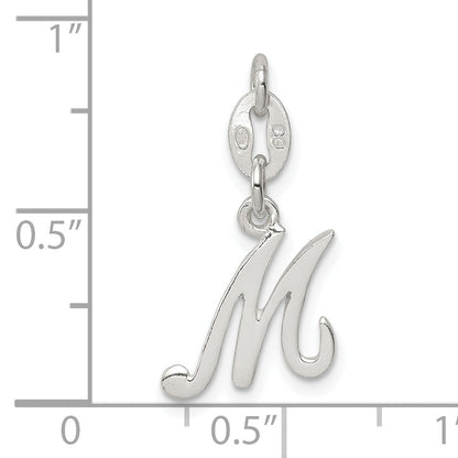 Sterling Silver Letter M Initial Charm