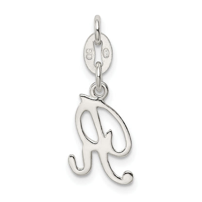 Sterling Silver Letter R Initial Charm