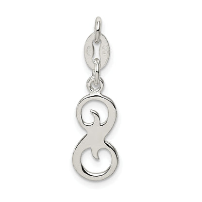 Sterling Silver Letter S Initial Charm