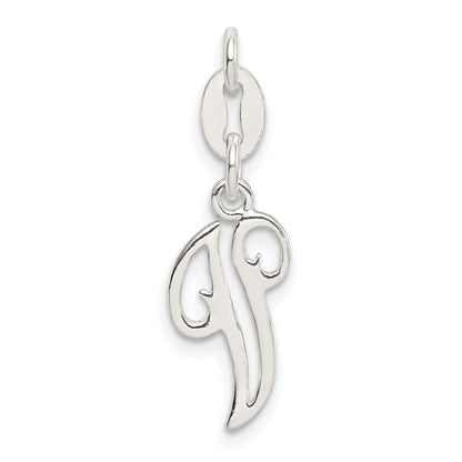 Sterling Silver Letter V Initial Charm