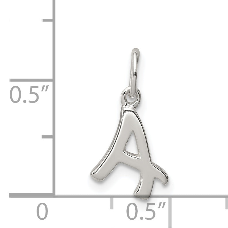 Sterling Silver Letter A Initial Charm