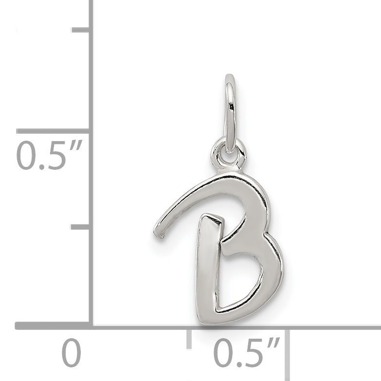 Sterling Silver Letter B Initial Charm