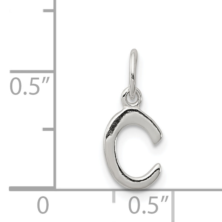 Sterling Silver Letter C Initial Charm