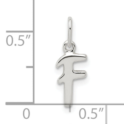 Sterling Silver Letter F Initial Charm