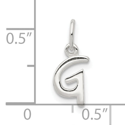 Sterling Silver Letter G Initial Charm