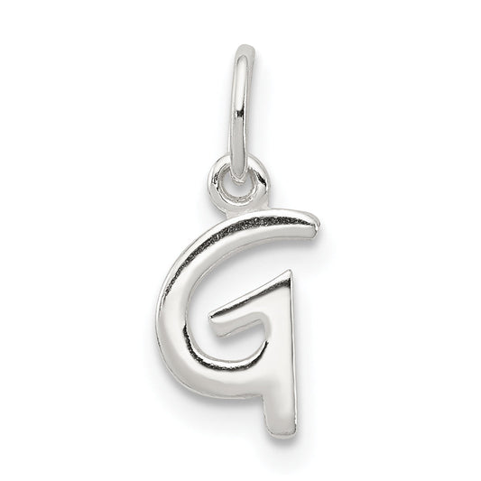 Sterling Silver Letter G Initial Charm