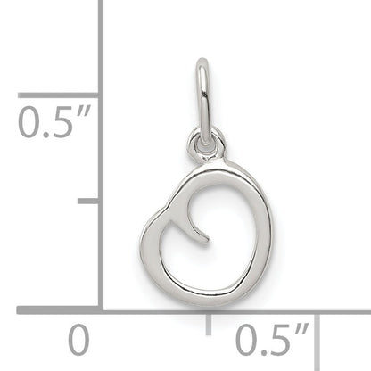 Sterling Silver Letter O Initial Charm